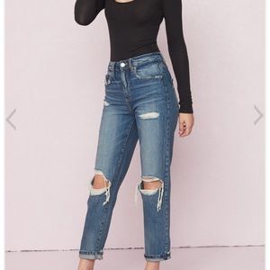 Brand new ripped mom jeans